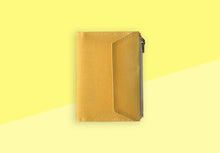 Load image into Gallery viewer, TRAVELER&#39;S FACTORY - Paper Cloth Zipper Passport size - Mustard