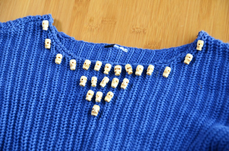 DIY beaded sweater – Mr. Kate