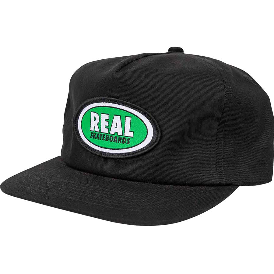 Real Oval Snapback Cap - Black/Green – The Source Snowboard & Skate