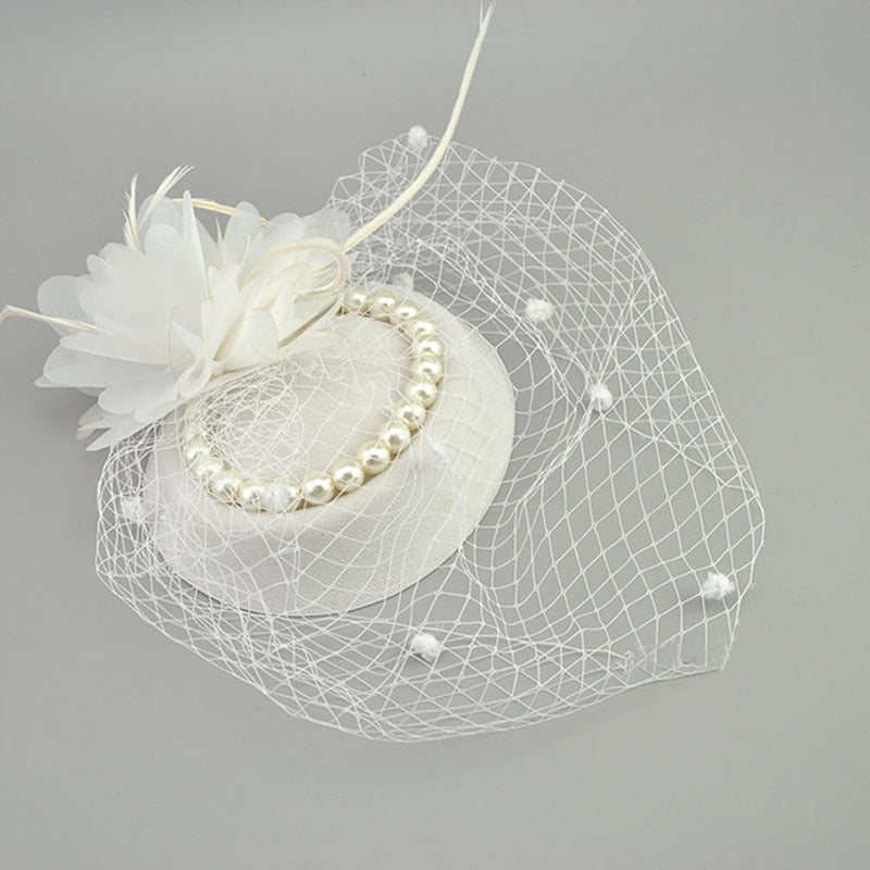 wedding white hat