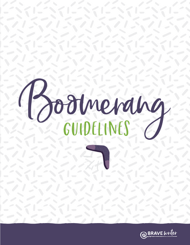 brave writer boomerang guidelines