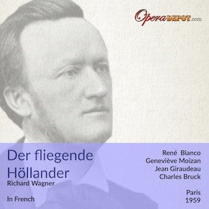 Wagner Der Fliegende Hollander In French Bianco Moizan Giraudea