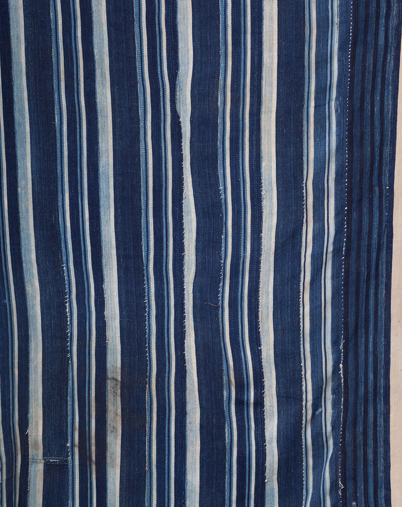 Vintage Striped Dyed Textile in Indigo | Covet + Lou