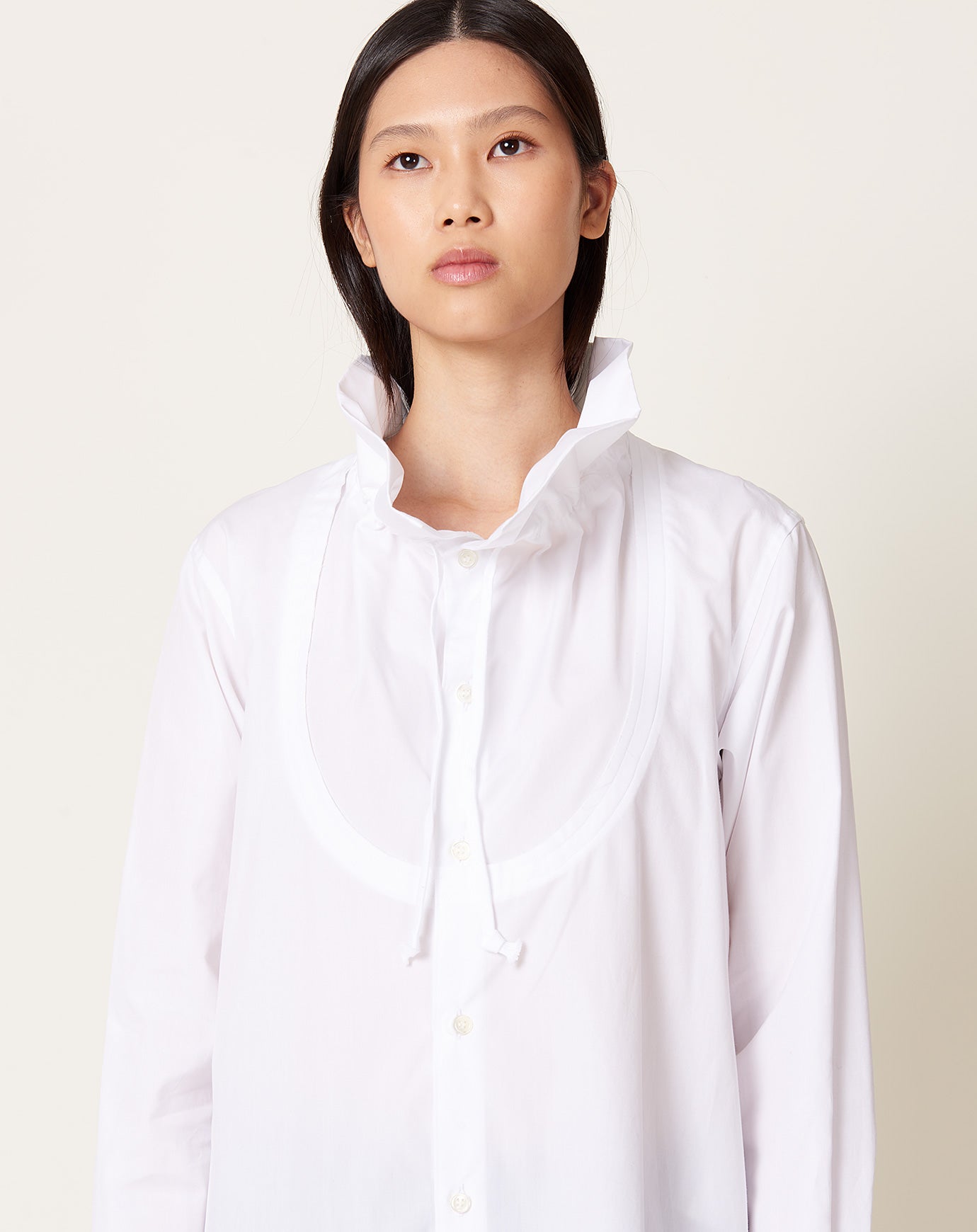 Comme des Garcons Ruffle Collar Bib Front Shirt