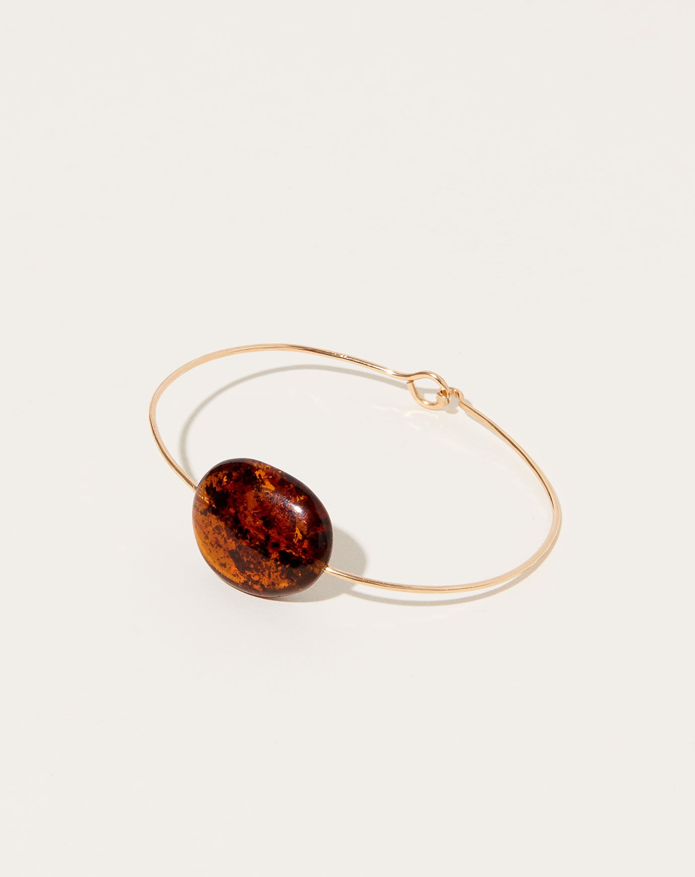 Stone Cuff Bracelet in Amber