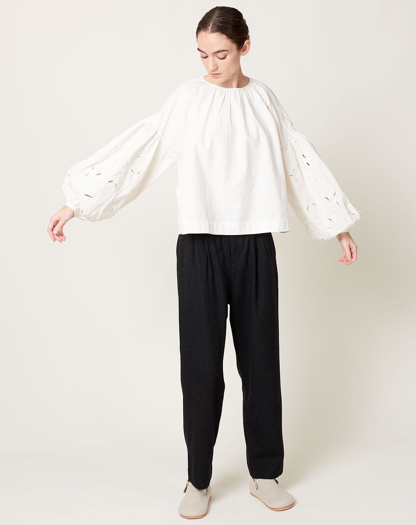 Harlow Blouse in Off White | Skall Studio | Covet + Lou