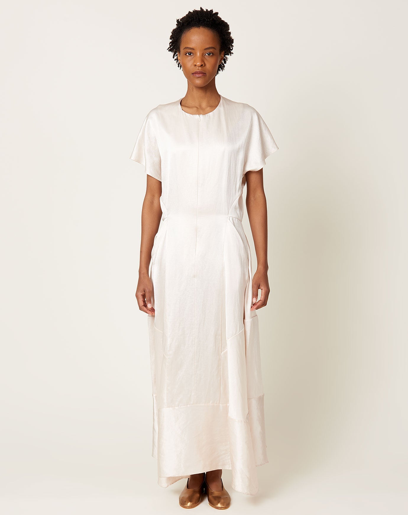 Long Elia Dress in Porcelain | Zero + Maria Cornejo | Covet + Lou