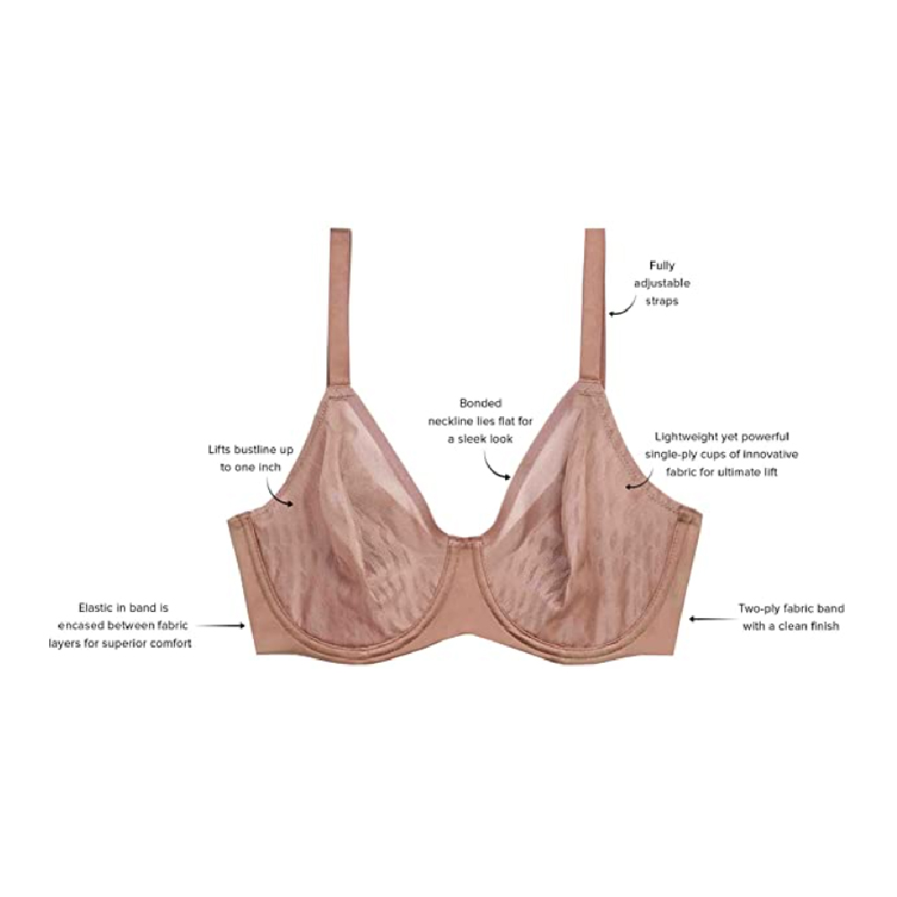 Wacoal: Back Appeal Minimiser Bra Rose Dust – DeBra's