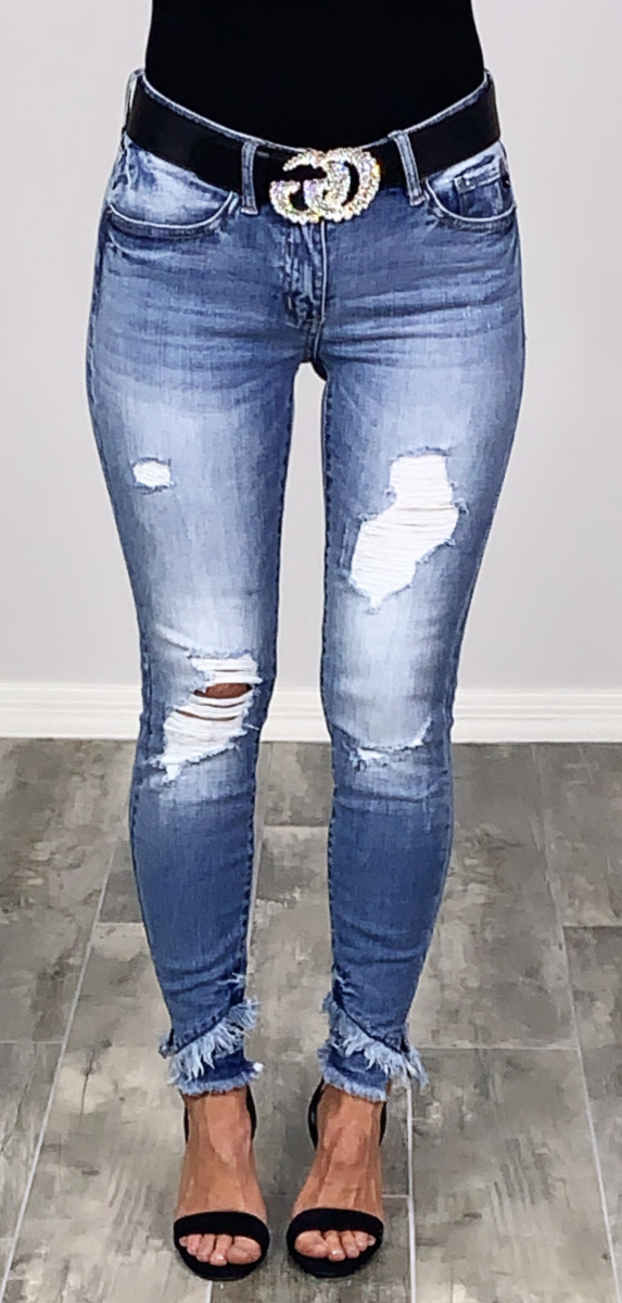 Kristy Raw Hem Jeans