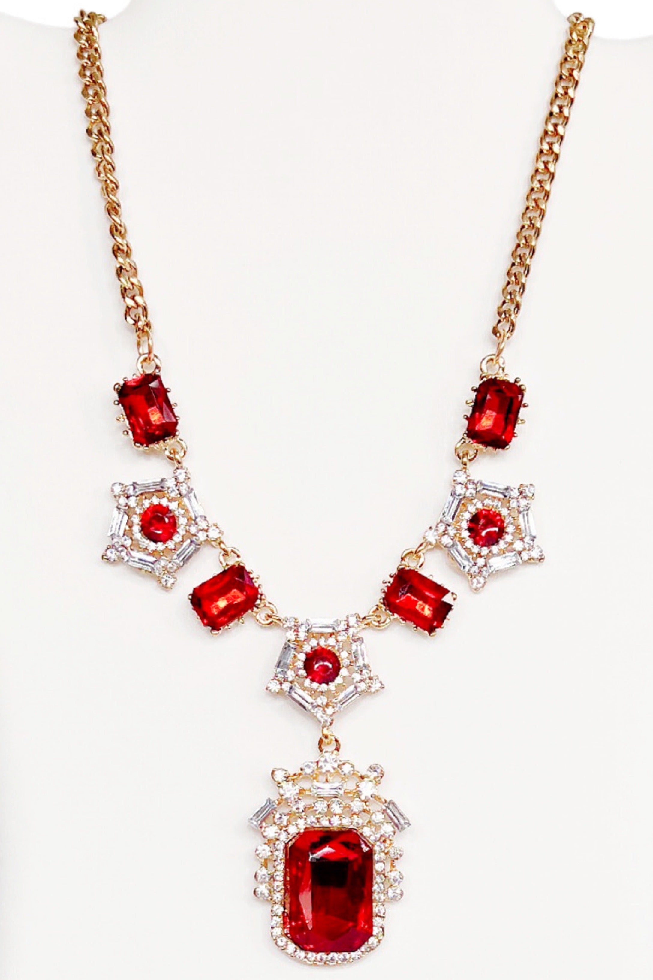 Red & Glamorous Necklace