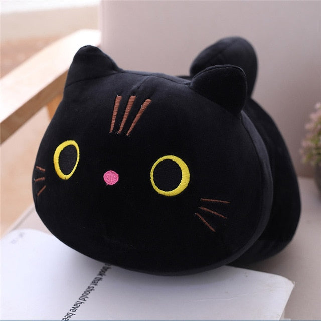 black cat plushie