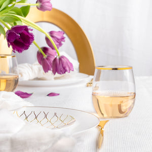 12oz. Clear Plastic Stemless Wine Glasses by Celebrate It™, 20ct.