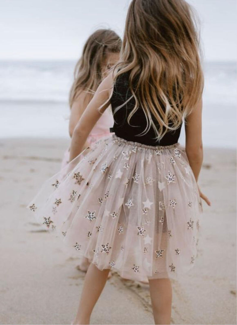 Petite Hailey Leopard Star Tutu Dress