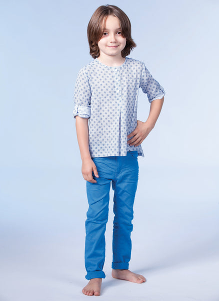 Anais & I Boys Tunic Vincent III - Blue Dots - FINAL SALE – Hello Alyss ...