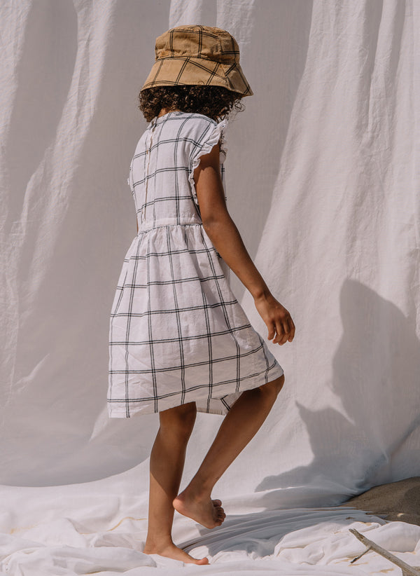 Buho Cotton Check Dress