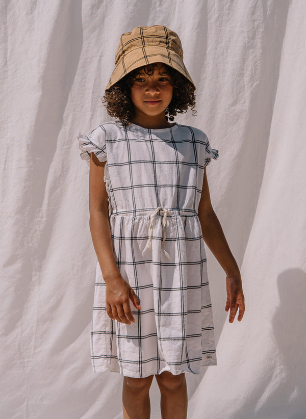 Buho Cotton Check Dress