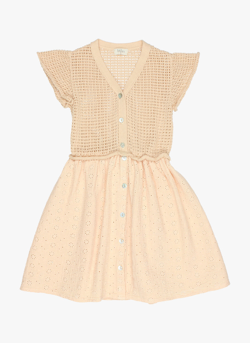Buho Knit Embroidery Combi Dress – Hello Alyss - Designer Children's ...