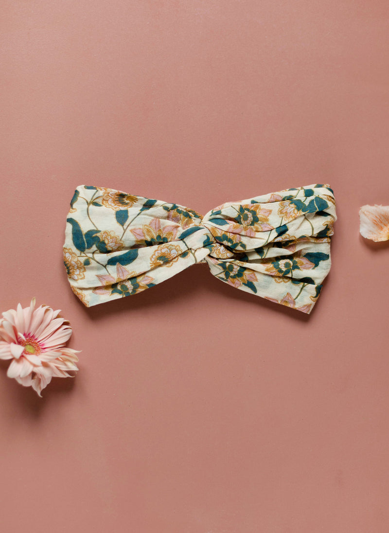 Louise Misha Yuriria Headband in Cream Flowers