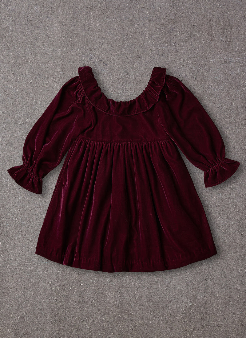 Nellystella Esra Dress in Red Velvet