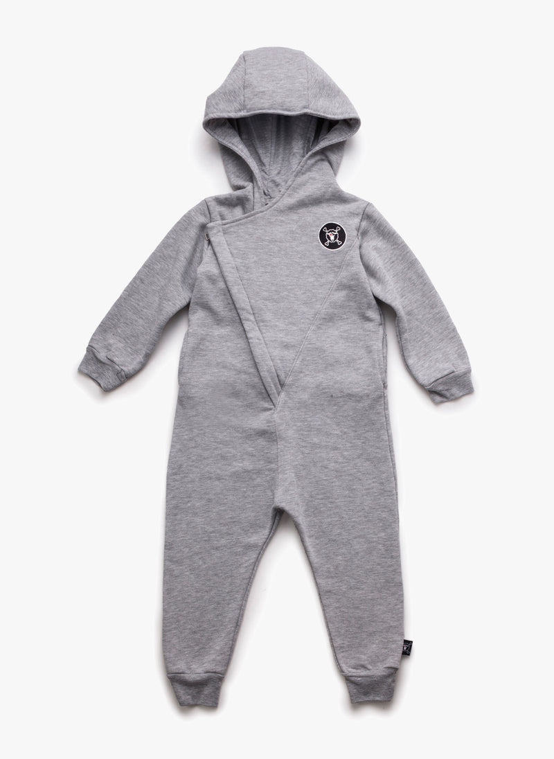 Nununu Hooded Overall in Heather Grey