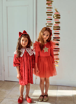 Petite Hailey PH Frill Tutu Dress in Red