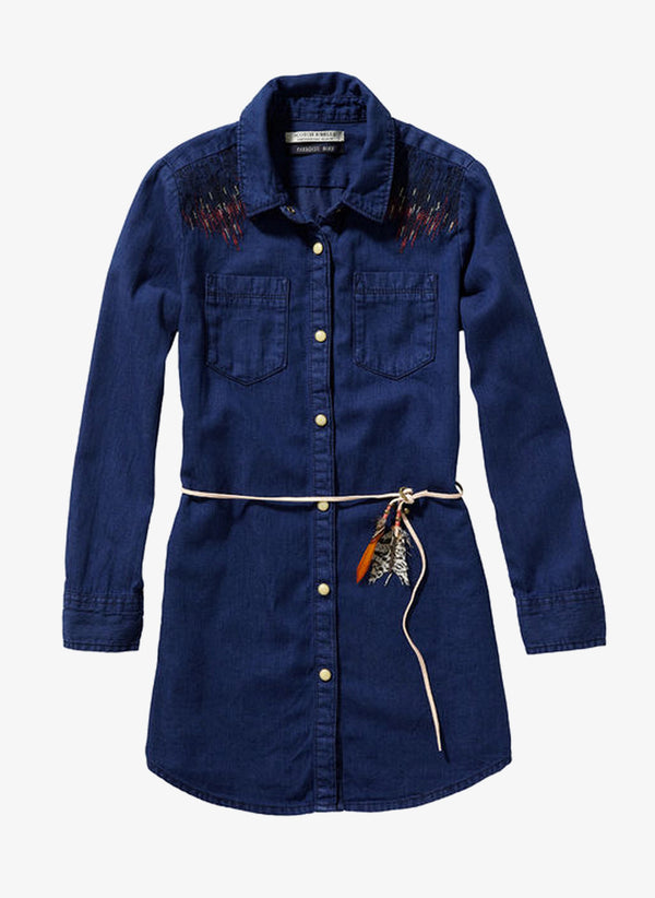 Scotch R'Belle Denim Dress with Embroideries