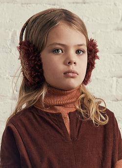 Tia Cibani Puno Bow Earmuff in Berry