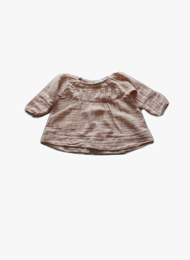 Tocoto Vintage Baby Blouse in Pink – Hello Alyss - Designer Children's ...