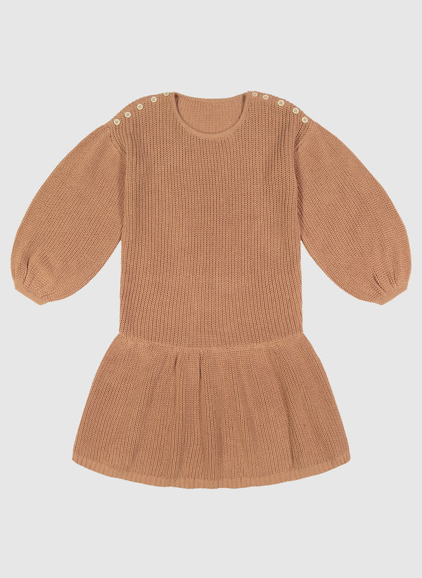 Vierra Rose Jenica Sweater Dress in Camel