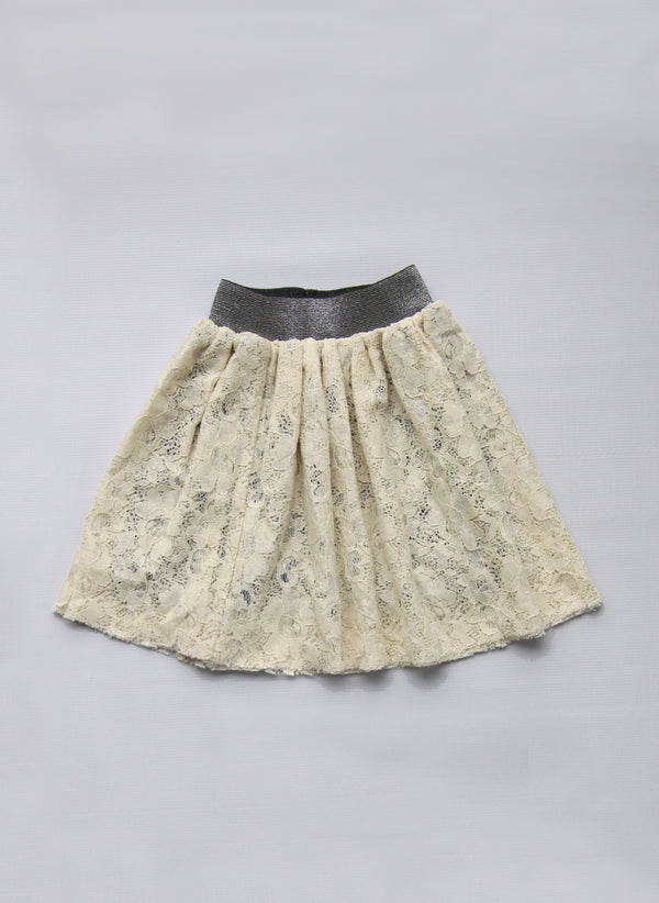 Vierra Rose Flora Lace Tutu in Natural