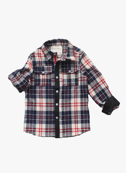 Vierra Rose Lenox Pocket Shirt in Plaid