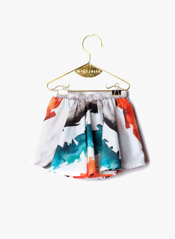 Wolf and Rita Baby Luisa Skort in Watercolor Stripes