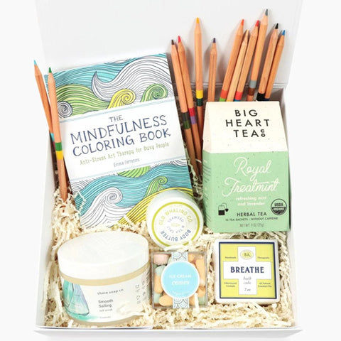 Mindfulness Gift Box including coloring books and pencils