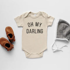 Organic Baby Bodysuit: Oh My Darling