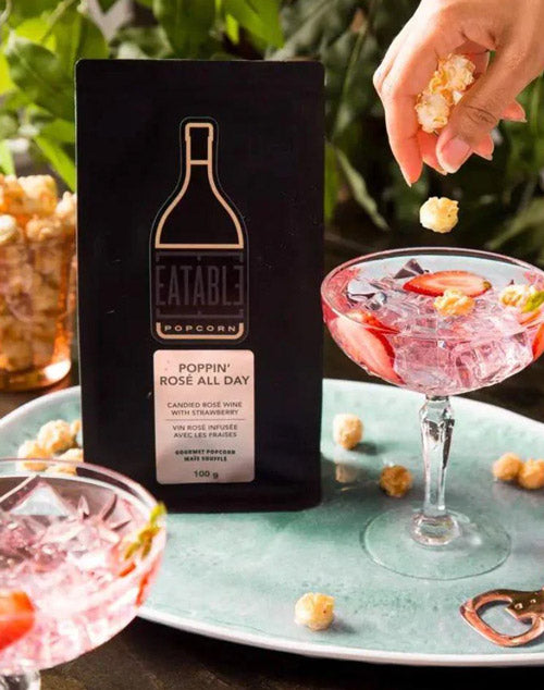 Wine Infused Popcorn: Poppin' Rose All Day