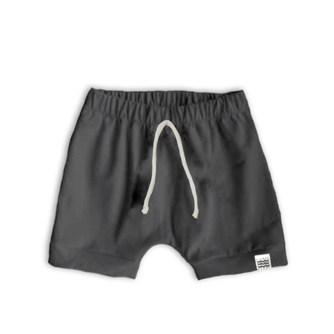 Boy's Crew Shorts in Solid Slate