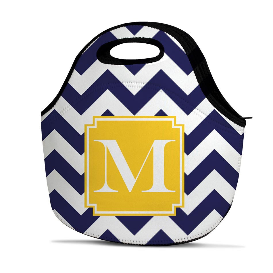 monogram lunch bag