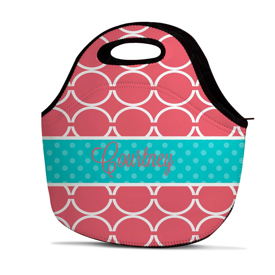 monogrammed lunch tote