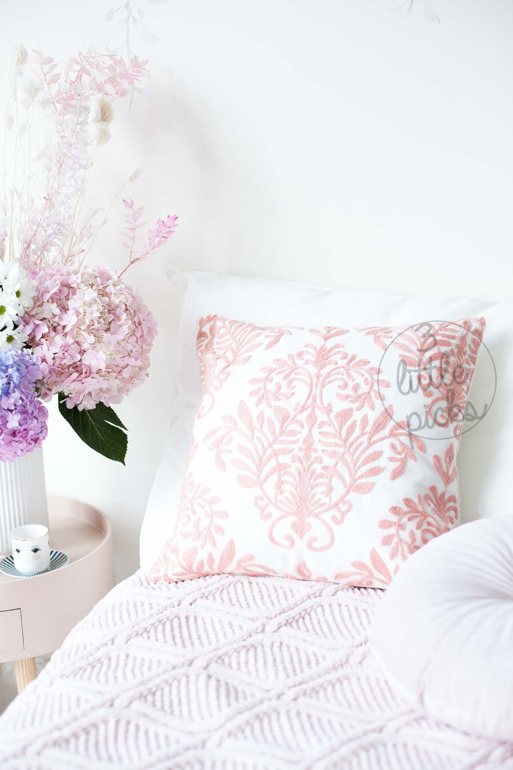 rose pink cushion covers