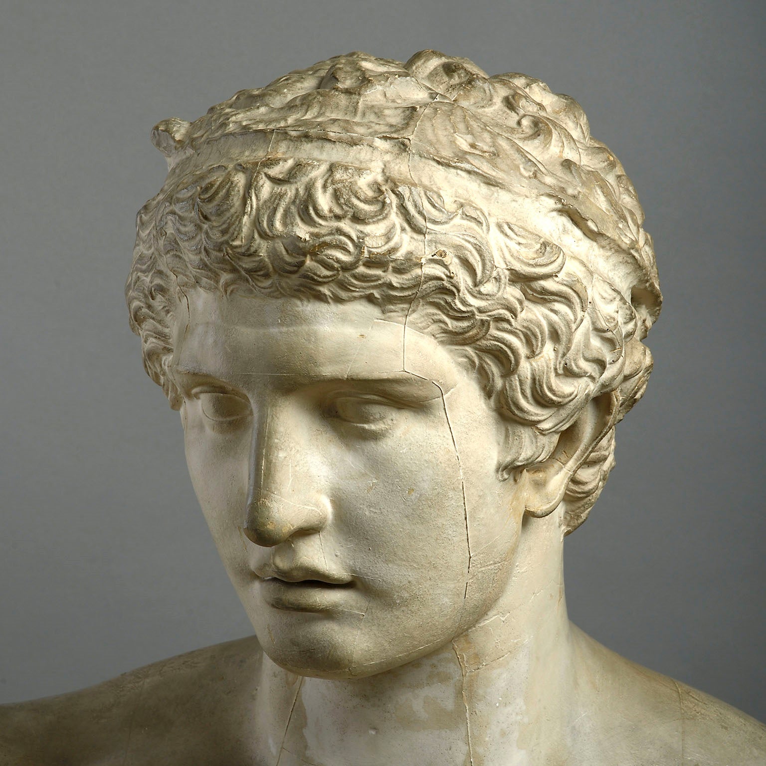 A Large Plaster Cast Bust Of Hermes by D. Brucciani & Co - Anthony Outred
