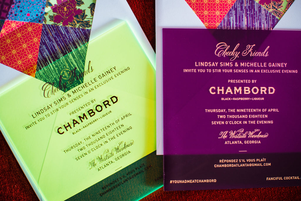 Ceci Couture Acrylic Invitation for Chambord NYC Bridal Fashion Week – Ceci  New York