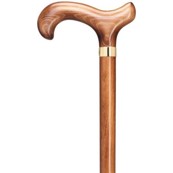 Tall Bariatric Black Wood Walking Cane for Larger Men