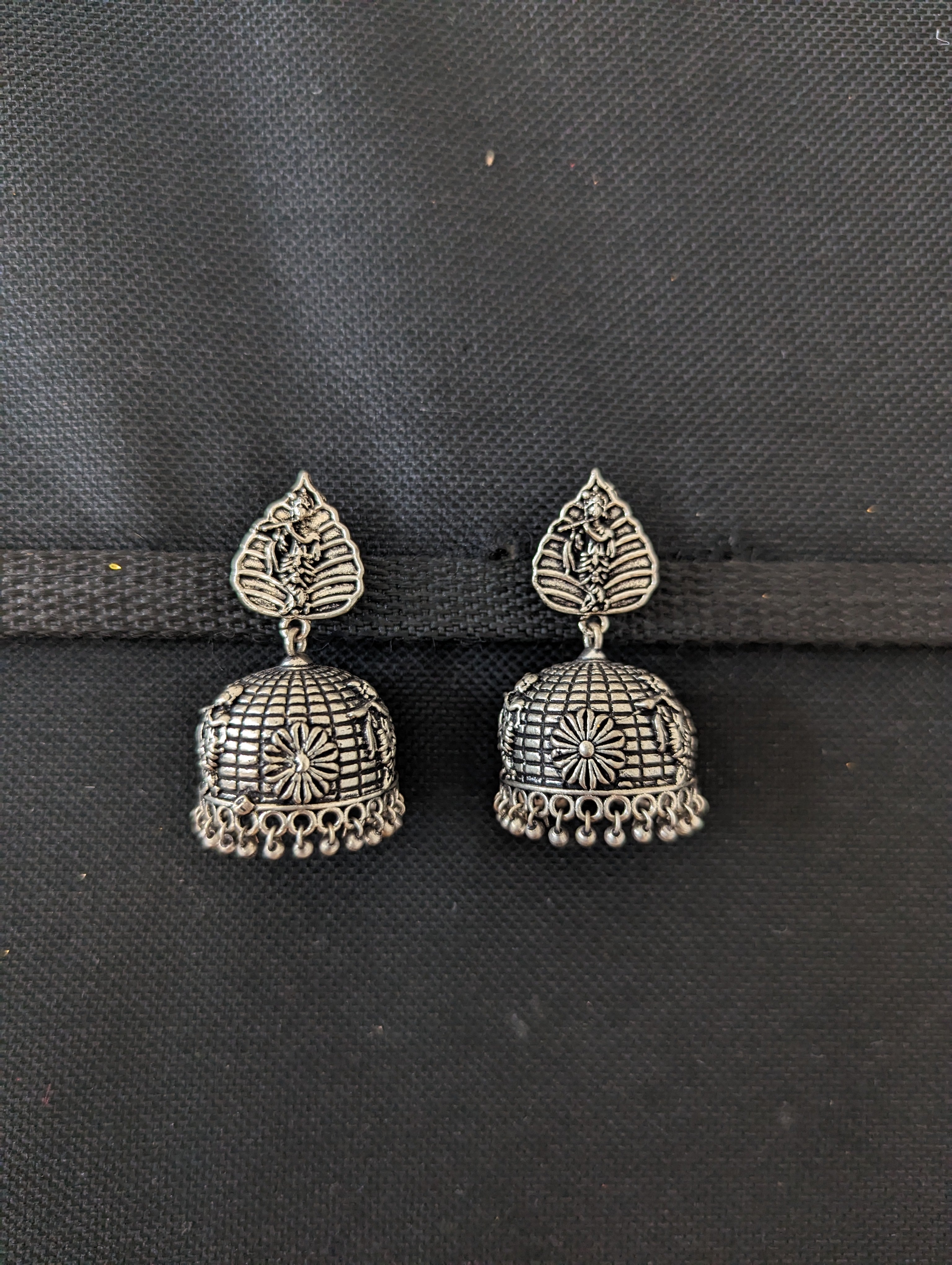 Earrings Silver Bollywood Indian Pakistani Traditional Jewelry Jhumka Women  | eBay