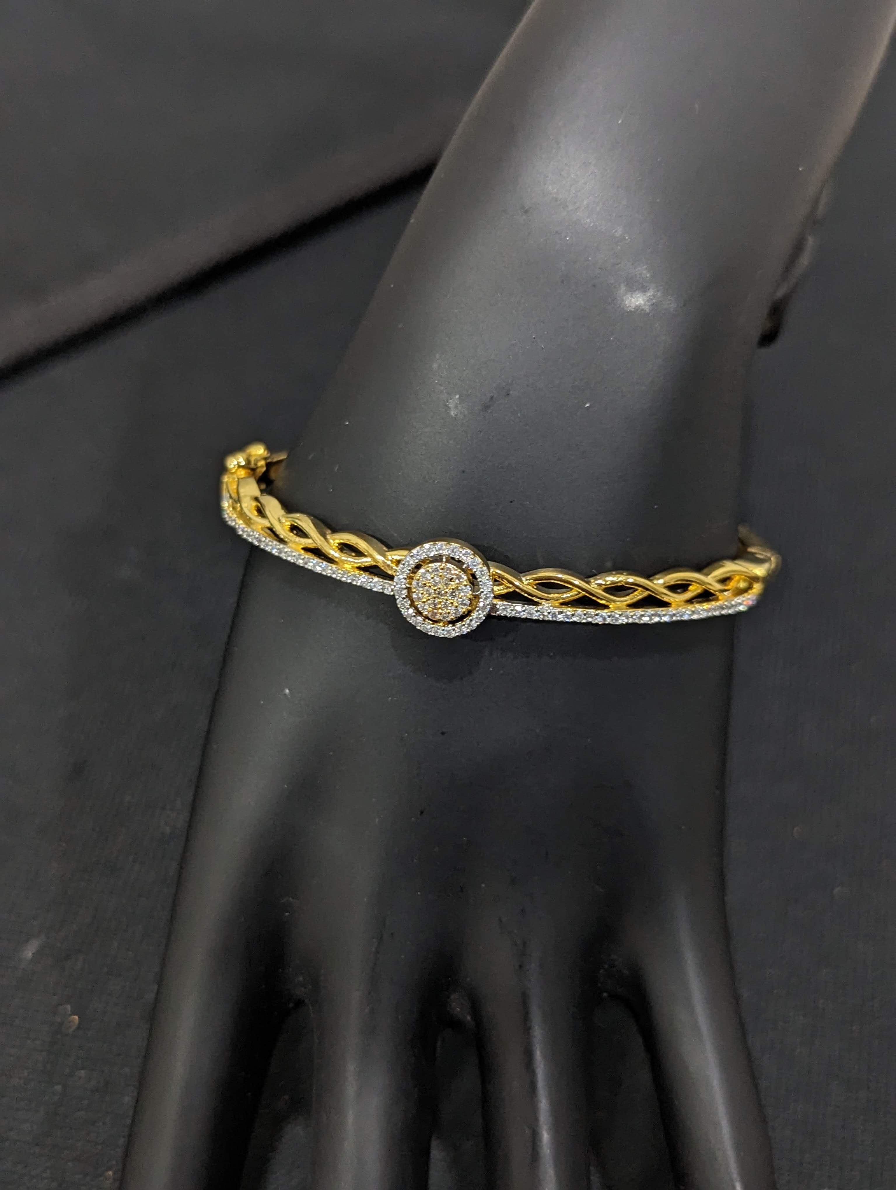 1 Gram Gold Forming Superior Quality Gorgeous Design Bracelet for Men -  Style C335 – Soni Fashion®
