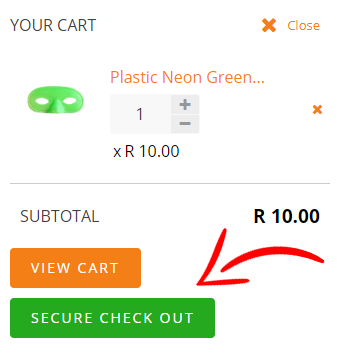 Click the secure checkout button