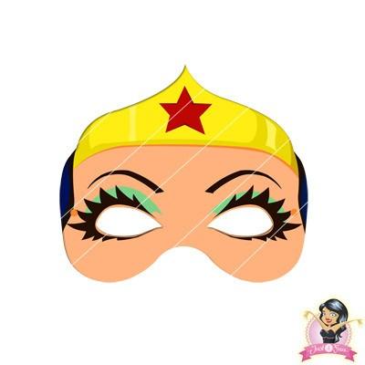 Buy Childrens DIY Printable Wonder Woman Mask at Simply Party Supplies