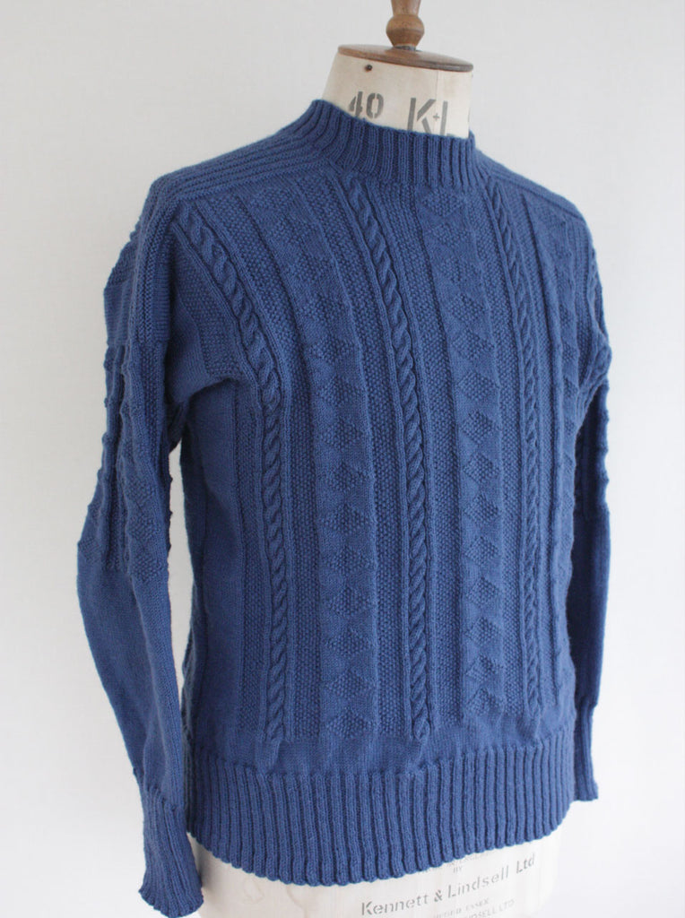 Gansey - Flamborough Gansey L - Hand Knitted Sweater - Wayside Flower ...