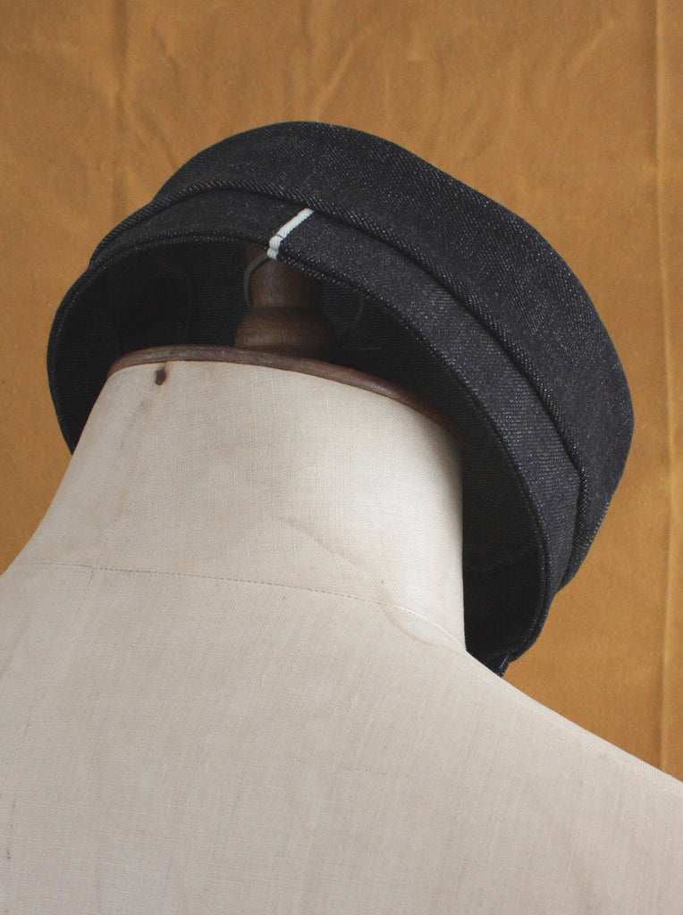 Sailors Cap | Hand Made in England | Navy Twill Hat | Wayside Flower