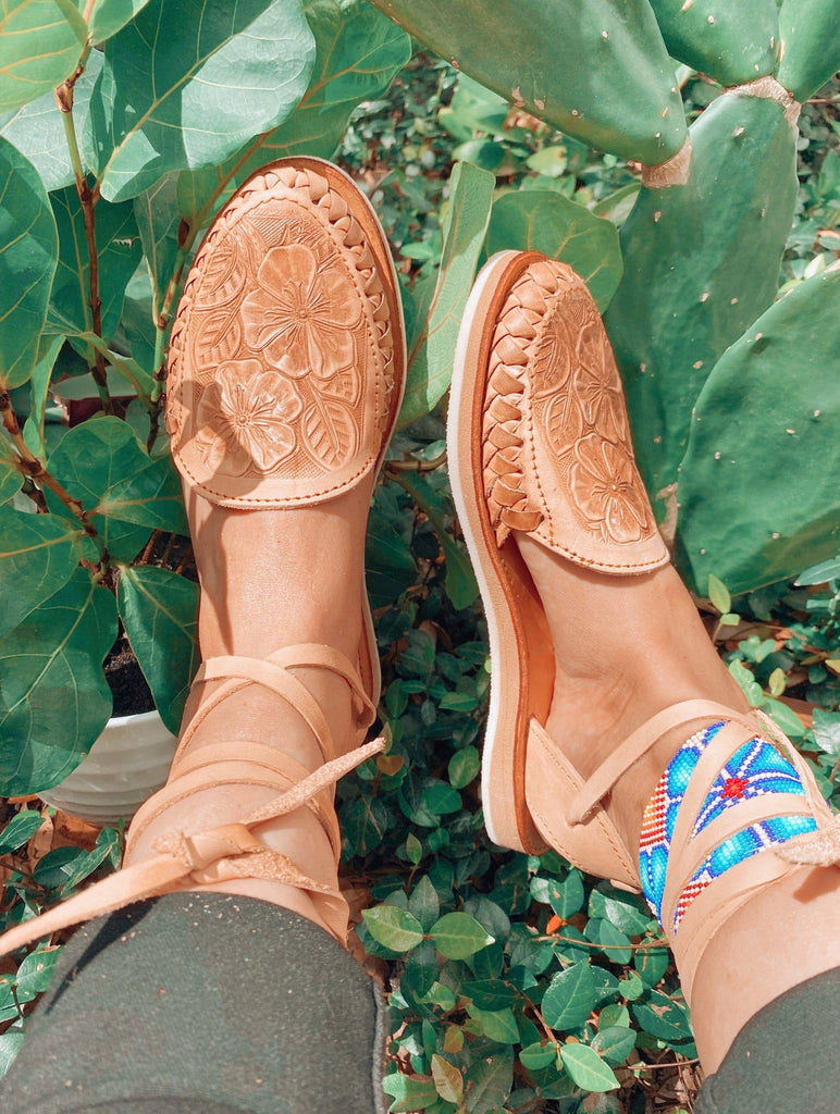 lace up mexican huaraches