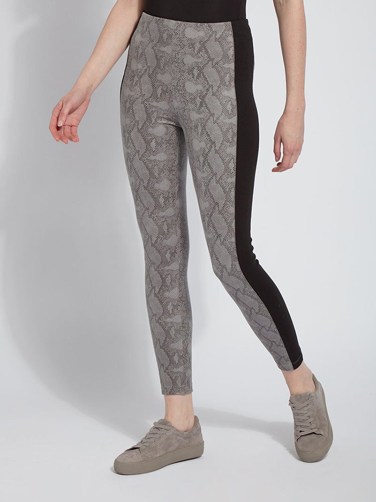 Lyssé Patterned Matilda Foil Leggings, Sterling Snake - Statement Boutique